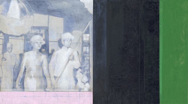 Sawangwongse Yawnghwe, ‘Untitled (green and grey)’, 2019, TKG+