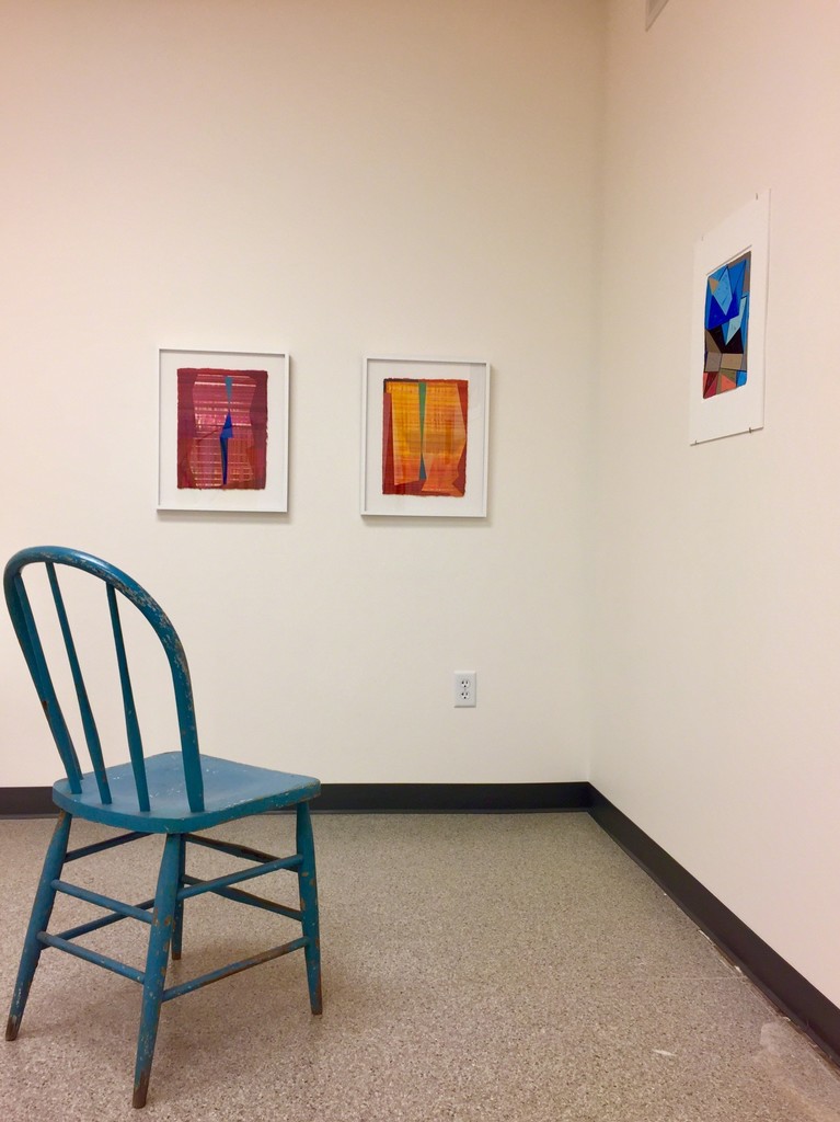 Installation view 5 – l to r, “Sentinel #1” and “Sentinel #2”, “Stacked spaces – Imaginary places #4” Installation view 5 – l to r, “Sentinel #1” and “Sentinel #2”, “Stacked spaces – Imaginary places #4”