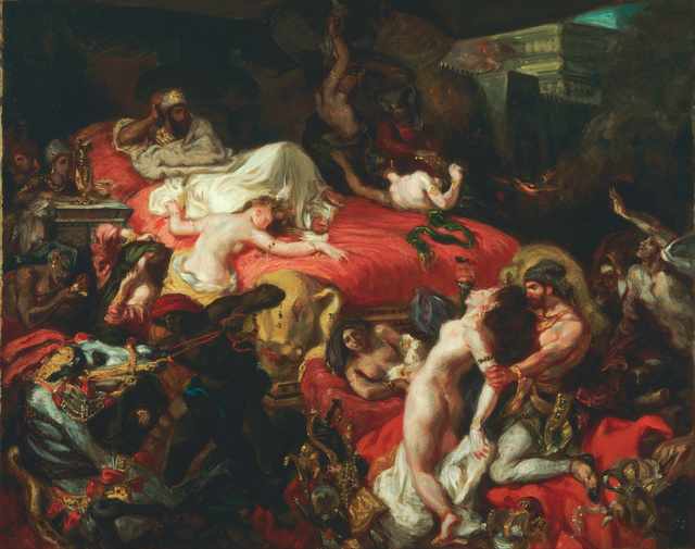 Eugène Delacroix, ‘La mort de Sardanapale (Death of Sardanapalus)’, 1827, Musée du Louvre