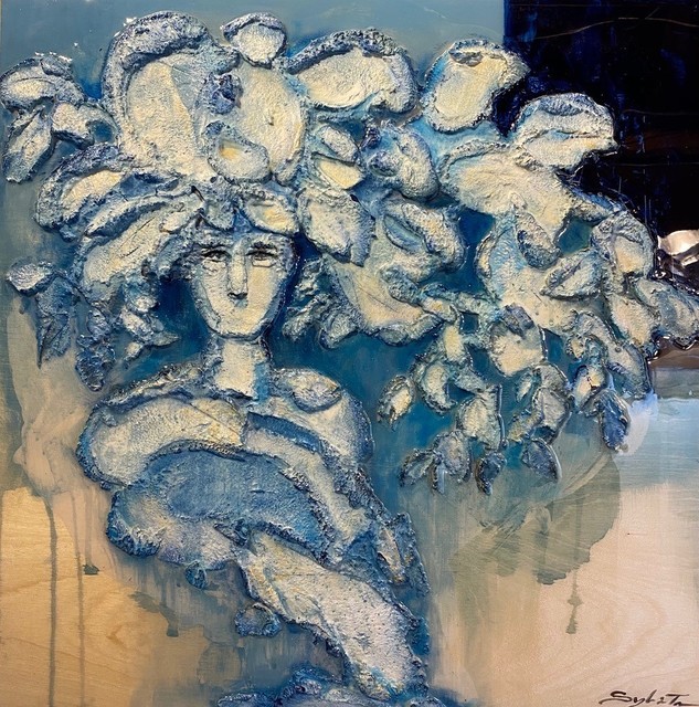 Sylvain Tremblay, ‘Douce pensée florale’, 2020, Mixed Media, Mixed Media on Board, Thompson Landry Gallery