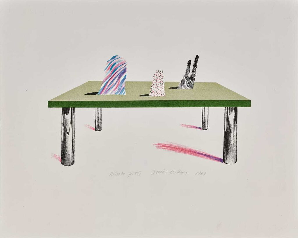 David Hockney - Glass Table with Objects