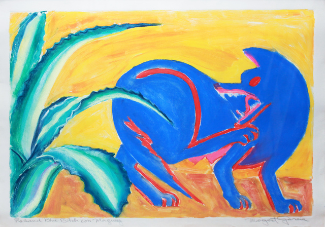 Margaret Garcia, ‘Red & Blue Bitch con Maguey’, 1988, Robert Berman Gallery