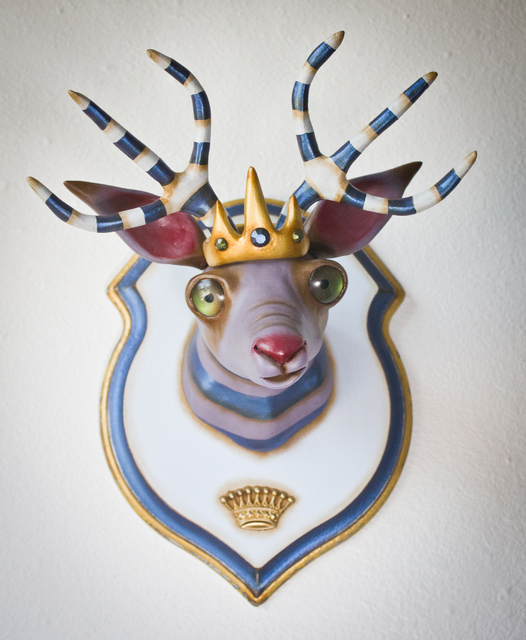 Valency Genis, ‘Queen Boudica’, 2018, Sculpture, Epoxy clay, glass, wood, wire, acrylic and oil, Haven Gallery