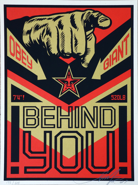 Shepard Fairey, ‘Behind You’, AYNAC Gallery