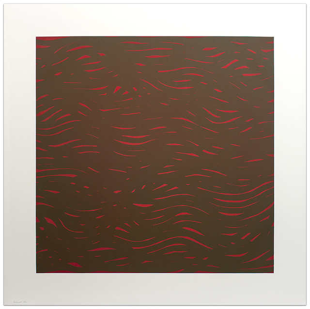 Sol LeWitt, ‘Horizontal Bands (More or Less) Red/Green’, 2002, Krakow Witkin Gallery