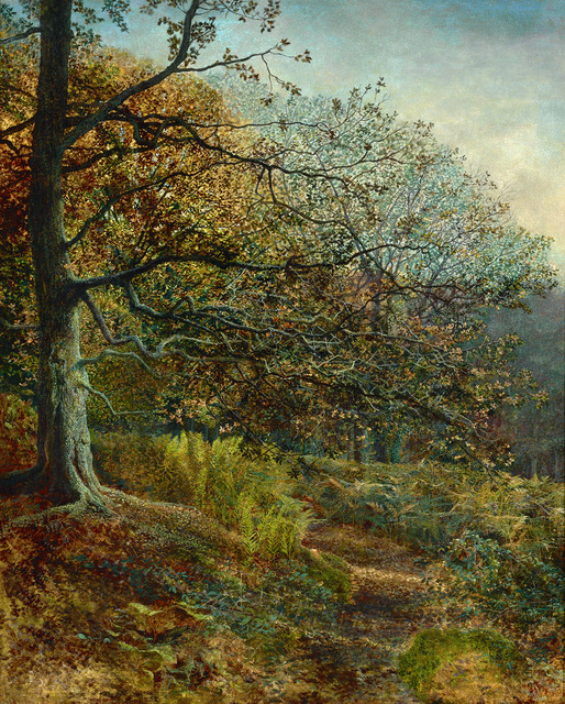 John Atkinson Grimshaw, ‘Woodland near Leeds ’, Dated 1869, Painting, Oil on canvas, M.S. Rau