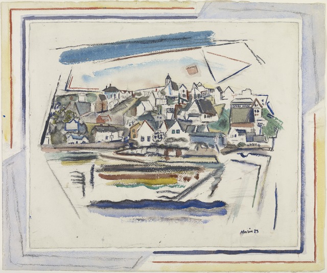 John Marin (1870-1953), ‘Stonington, Maine’, 1923, Colby College Museum of Art