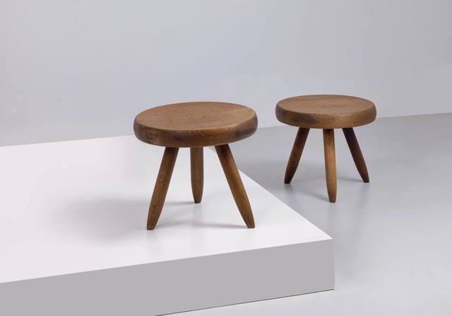 Charlotte Perriand, ‘Three Leg Stool 1947’, 1956, Design/Decorative Art, Design/Furniture: Stool. Solid oak., Frank Fluegel Gallery