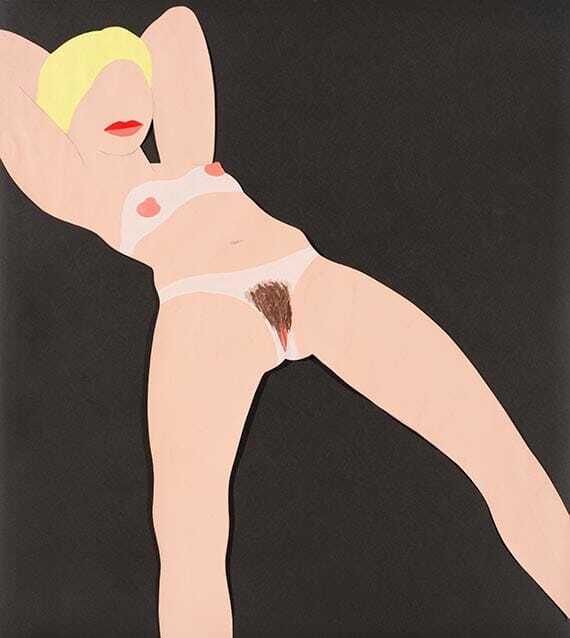 Tom Wesselman - Study for Great American Nude cut-out