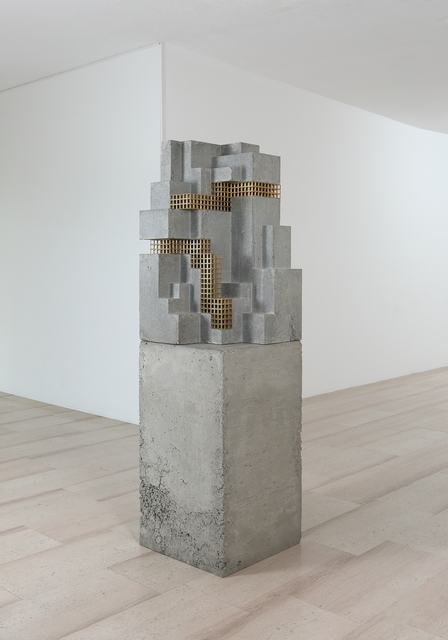 Carol Bove, ‘Hyserion Proteron’, 2014, Sculpture, Brass and concrete, Museum Dhondt-Dhaenens