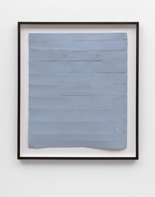 Özcan Kaplan, ‘Papierarbeit (blau) #2, Januar 2018’, 2018, Drawing, Collage or other Work on Paper, Dispersion paint, ink, paper, FELD+HAUS