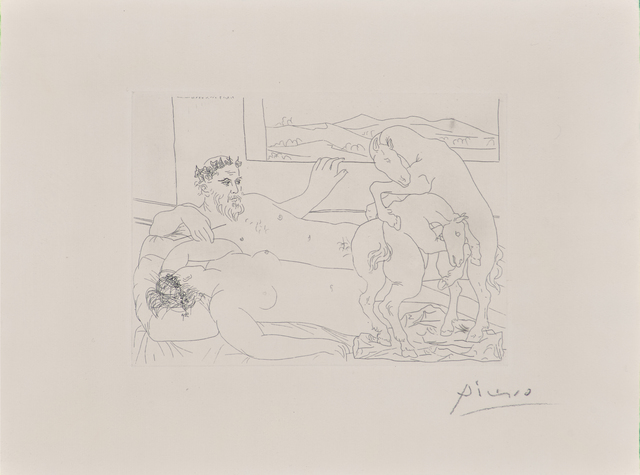 Pablo Picasso, ‘Le Repos du Sculpteur III from La Suite Vollard’, 1933, Rago/Wright