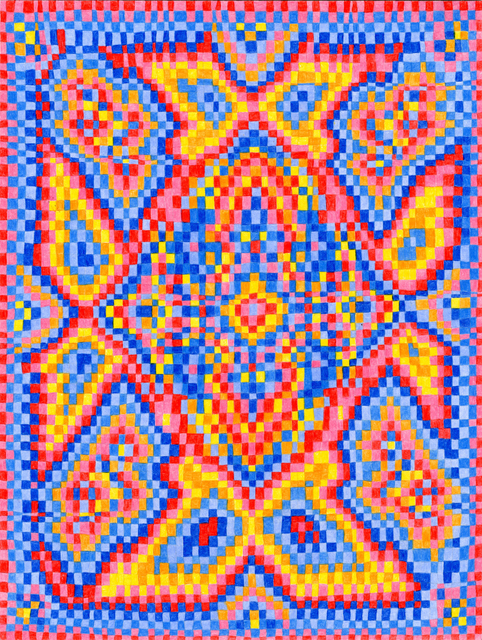 Todd Kelly, ‘Grid Drawing August 10, 2014’, 2014, Asya Geisberg Gallery