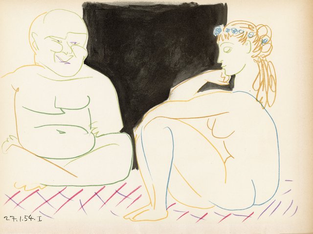 Pablo Picasso, ‘The Human Comedy Lithograph from VERVE #29-30’, 1954, World of WonderMei