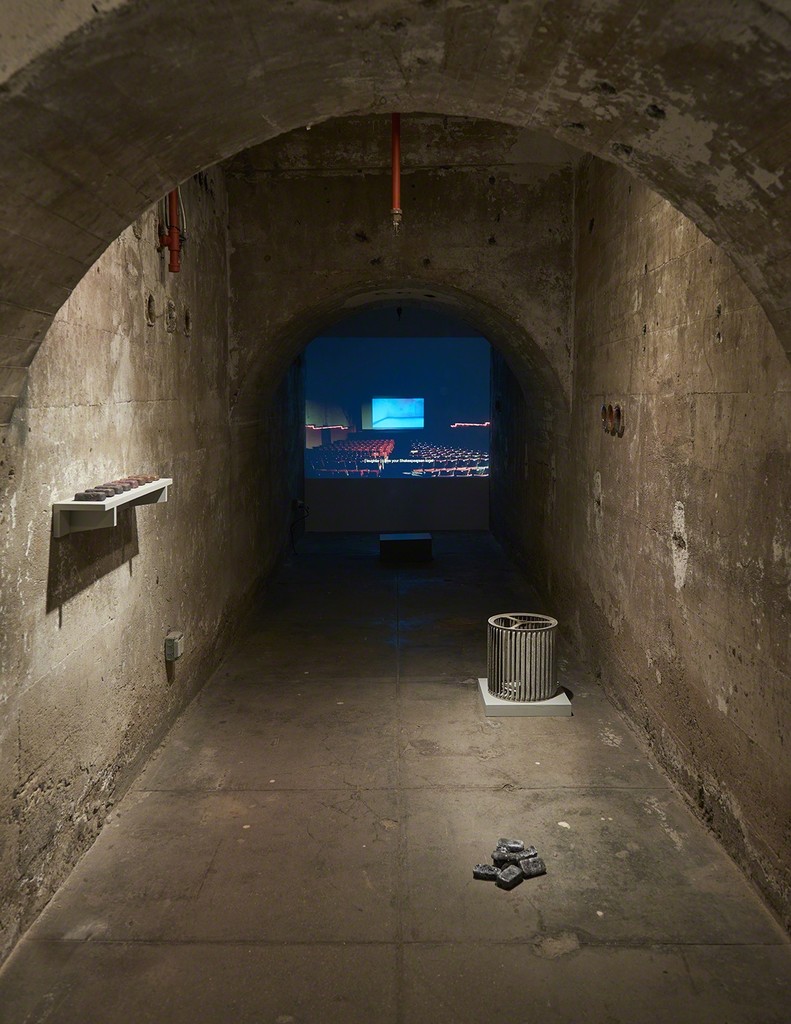 Niloufar Emamifar, The Impossible Theater; (5th Rev. ed.), 2016-19, installation view, In Practice: Other Objects, SculptureCenter, New York, 2019. Courtesy the artist. Photo: Kyle Knodell Niloufar Emamifar, The Impossible Theater; (5th Rev. ed.), 2016-19, installation view, In Practice: Other Objects, SculptureCenter, New York, 2019. Courtesy the artist. Photo: Kyle Knodell