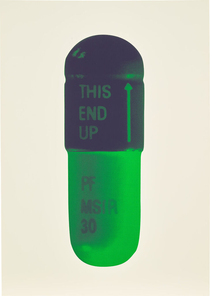 Damien Hirst - The Cure - Cream/Aubergine/Pea Green