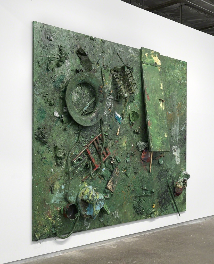 Installation view of "Dan Colen: Oil Painting" at Dallas Contemporary, Dallas (2016). Photo Credit: Christopher Burke Installation view of "Dan Colen: Oil Painting" at Dallas Contemporary, Dallas (2016). Photo Credit: Christopher Burke
