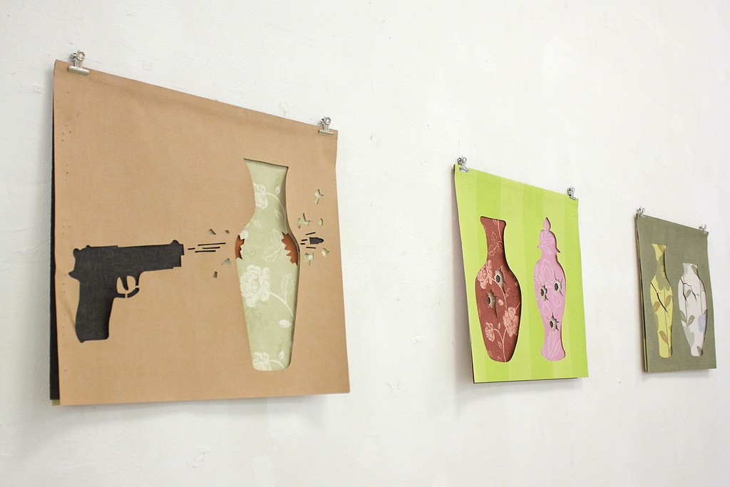 Fragment of exposition with works by Marc Vilallonga Fragment of exposition with works by Marc Vilallonga
