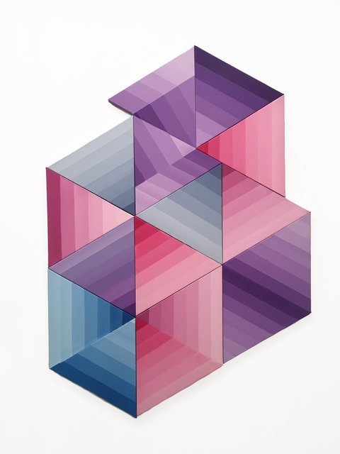 Edward Granger, ‘Prism Field’, 2015, Painting, Acrylic on triangulated sculpted canvas, VICTORI+MO CONTEMPORARY