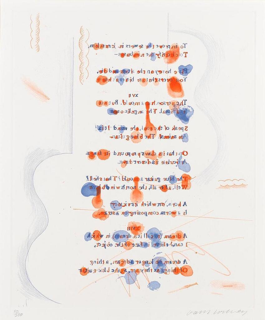 David Hockney - Made in April, from 'The Blue Guitar' (MCA Tokyo 188; Scottish Arts Council 209)