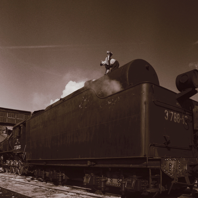 Boris Savelev, ‘Alexandrov steam locomotive’, 1978, Photography, Kallitype on silver print, °CLAIRbyKahn Galerie