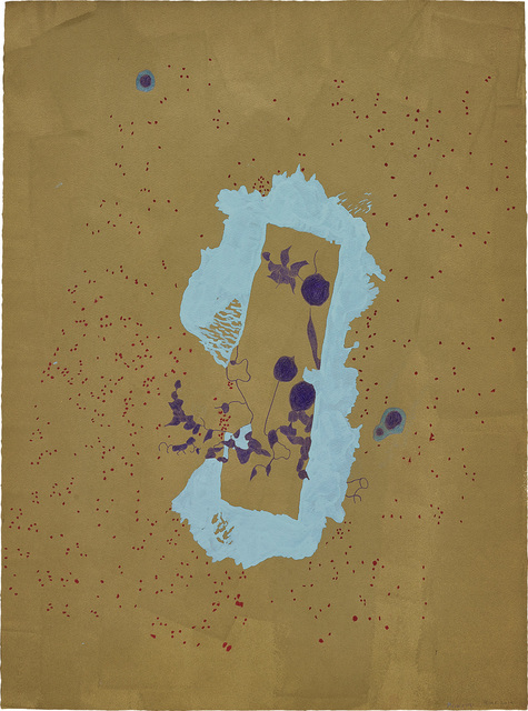 Gary Hume, ‘Adrift’, 2019, Drawing, Collage or other Work on Paper, Acrylic wash, coloured pencil and gloss paint on paper, Phillips