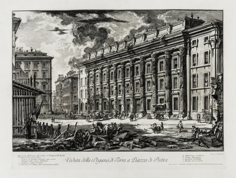 Veduta della Dogana di Terra a Piazza di Pietra, from: Vedute di Roma
