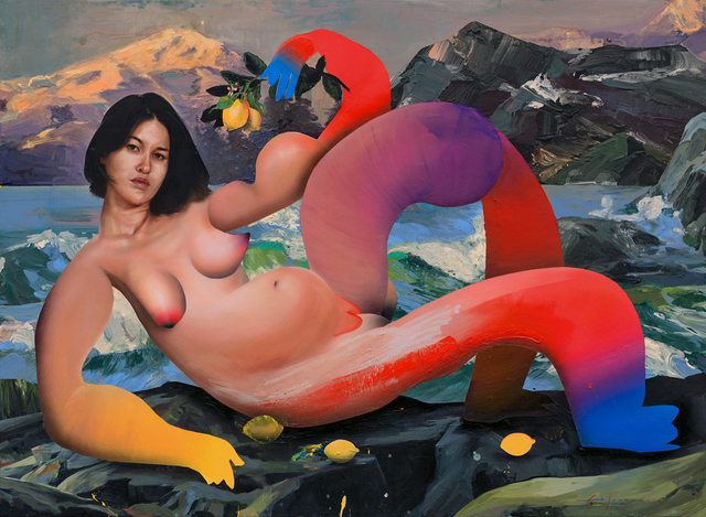 Erik Jones, ‘Pauline’, 2019, Painting, Pencil and acrylic on cotton rag mounted to birch panel, Hashimoto Contemporary