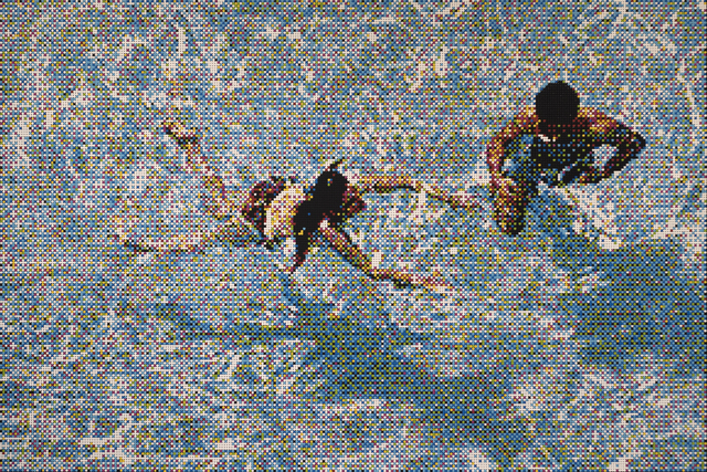 William Betts, ‘Swimmers III, Miami Beach, version 2’, 2019, Richard Levy Gallery
