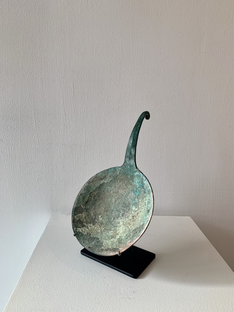 Unknown, ‘Bronze Holy Water Ladle with Lotus Detail ’, 17th Century, Sculpture, Bronze, JL Phillips Gallery
