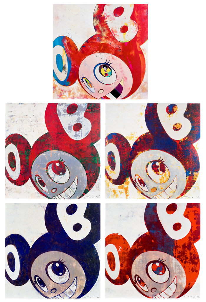 Takashi Murakami - And then, and then and then and then and then: five prints