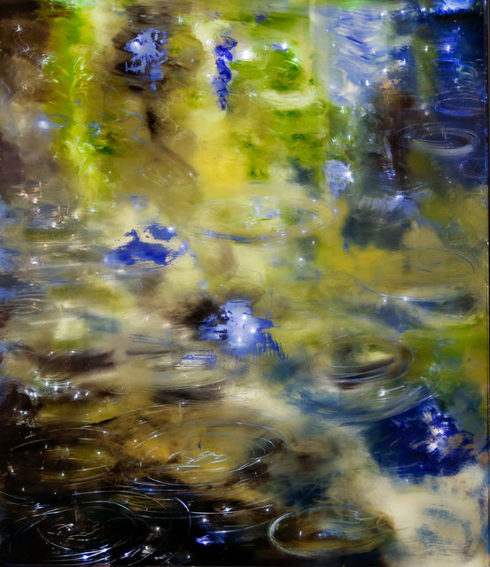 Arica Hilton, ‘Moonlight Sonata’, 2020, Mixed Media, Oil on Acrylic Reverse Painting with LED Lights, Hilton Asmus