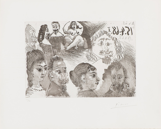 Pablo Picasso, ‘Autour d'El Greco et de Rembrandt: Portraits (from 347 Series)’, 1968, Larsen Gallery