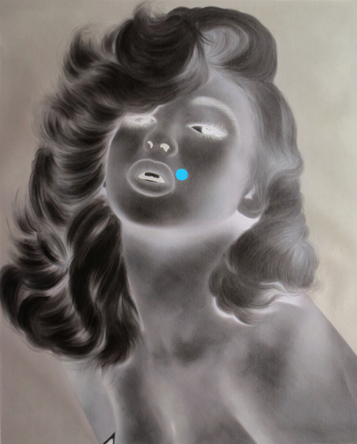 Tim Sullivan, ‘White Shadow (Jayne with Blue Dot)’, 2014, Collectors Contemporary