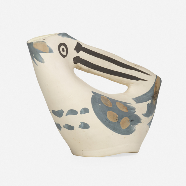 Pablo Picasso, ‘Anse Prise pitcher’, 1953, Textile Arts, Earthenware with engobe decoration, glazed interior, Rago/Wright