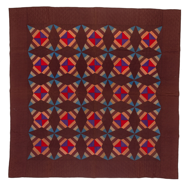 ‘Windmill Blades’, 1870, Textile Arts, Laine et coton, PIASA