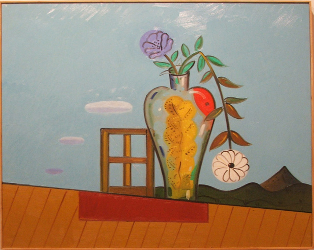 Richard Thompson, ‘Still Life with Yellow Tree’, 2004, Painting, Oil on wood, William Campbell Contemporary Art Inc
