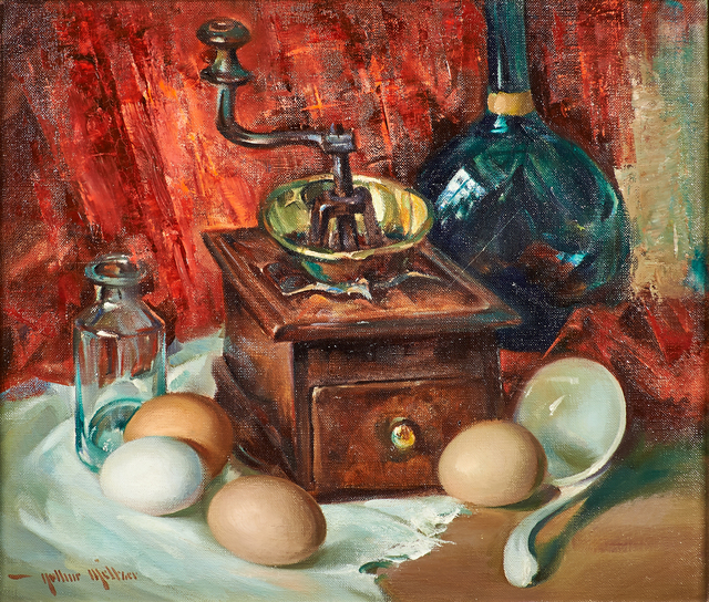 Arthur Meltzer, ‘Coffee Mill’, Painting, Oil on canvas (artist-made frame), Rago/Wright