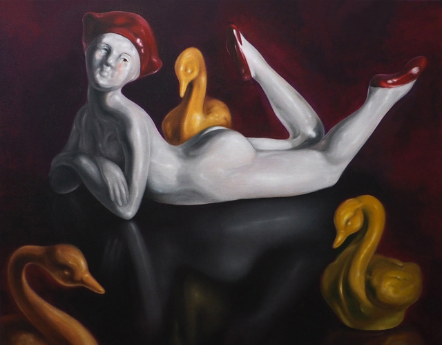 Lu Hao-Yuan, ‘Goosey girl’, 2020, Painting, Oil on canvas, LIN ART PROJECTS