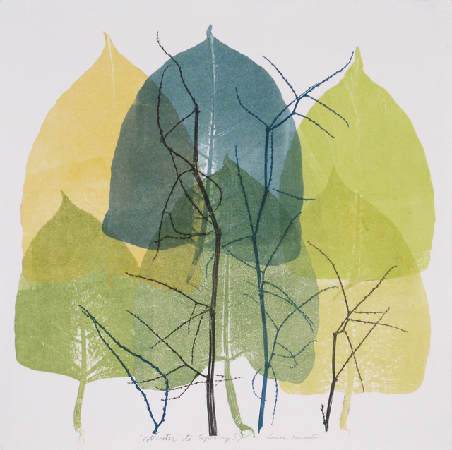 Luca Cruzat, ‘Winter To Spring II’, 2020, Print, Collagraph on arches paper, Karin Weber Gallery