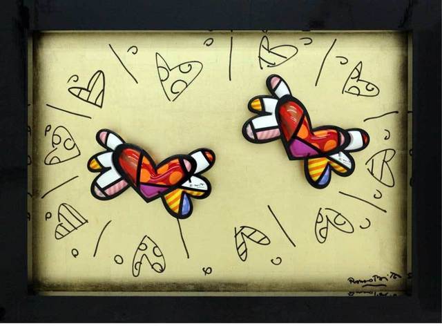 Romero Britto, ‘Two Hearts’, 2015, Eden Fine Art