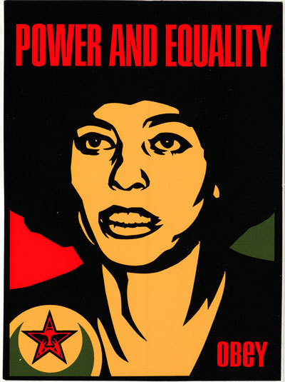 Shepard Fairey, ‘Power and Equality Angela’, 1998, EHC Fine Art