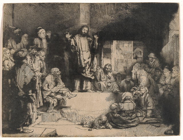 Rembrandt van Rijn, ‘Christ Preaching (La Petite Tombe)’, 1651, Blanton Museum of Art