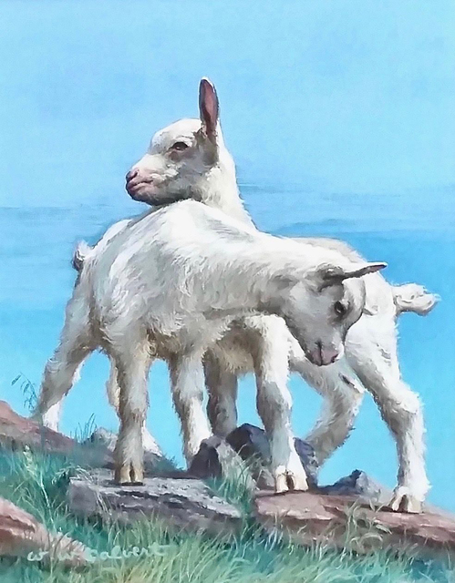 W. W. Calvert, ‘Two Kid Goats, Saturday Evening Post Cover’, 1942, The Illustrated Gallery
