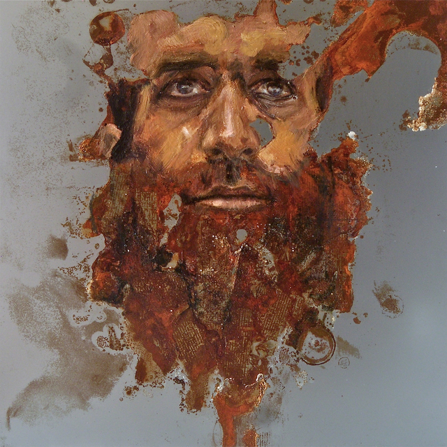 Sabatino Cersosimo, ‘Experiment auf Stahl XXVI’, 2013, Painting, Oil and oxidation on steel, Accesso Galleria