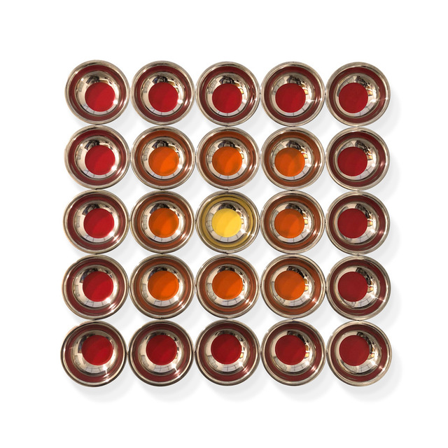 Rafael Rangel, ‘Dot Bowls #103’, 2017, Mixed Media, Stainless Steel Bowls and Enamel, Galería RGR