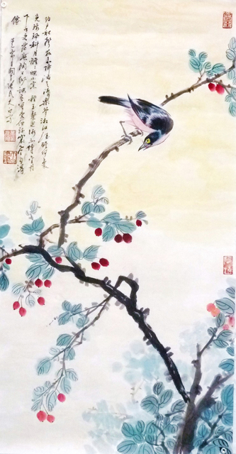 Zhang Yanyun, ‘Memeries of JiangNan 忆江南 ’, Drawing, Collage or other Work on Paper, Ink and colour on paper, Tian Bai Calligraphy and Painting (天白書畫)