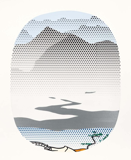 Roy Lichtenstein, ‘Landscape with Silver River (study)’, 1996, Gagosian