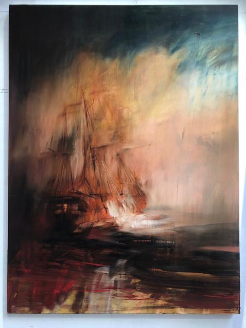 Jake Wood-Evans, ‘Vessel at Sea with Evening Sky’, 2019, Unit London