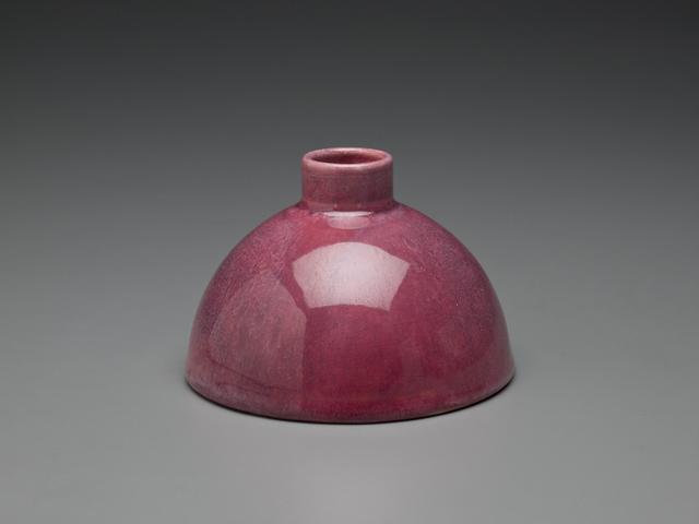 Christopher Dresser, ‘Arts and Crafts Vase’, 1879-1892, Design/Decorative Art, Raspberry-glazed earthenware, Indianapolis Museum of Art at Newfields